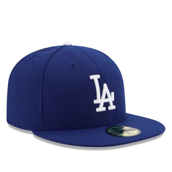 New Era LA Dodgers 59FIFTY Fitted Hat 7 1/4 Blue - Picture 2 of 8
